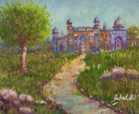 Fahad Ali, 10 x 12 Inch, Oil on Canvas, Cityscape Painting, AC-FAL-027